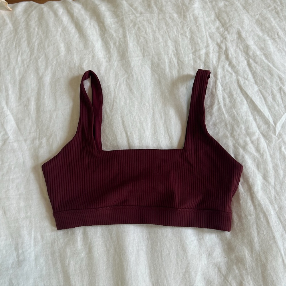 NEW SoulCycle Burgundy Ribbed Set - Picture 9 of 11